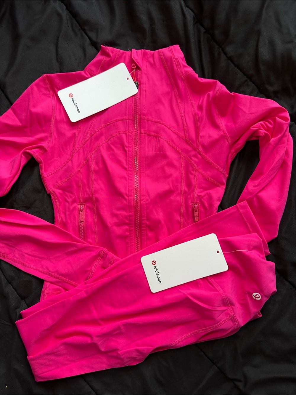 lululemon athletica Vibrant Pink Full-Zip Athletic Jacket
